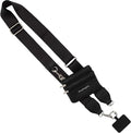 Save the Girls Clip and Go Phone Strap Solid (Black - Black Pouch with Silver Hardware) - Crossbody Phone Strap Chain with Zipper Wallet Pouch – Phone Lanyard with Zippered Pouch