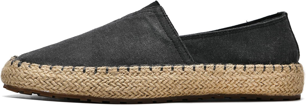 CASMAG Men's Fashion Casual Canvas Espadrille Slip-on Shoes Loafers