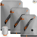Vacbird Rechargeable Wireless Pump Travel Storage Bags Set - Portable Space Saver Bags for Travel & Home - Vacuum Compression Packing Seal for Clothes, Blankets, Seasonal Storage 15 Combo Set