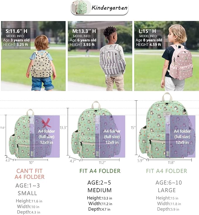 atgark Corduroy Toddler Backpack for Boys 2-5: Preschool Backpack for Boys