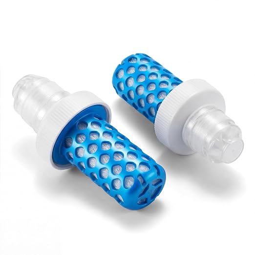 Hushee 2 Pcs Water Filter Cartridge Replacement Compatible with Katadyn BeFree Soft Bottles, 42 mm Caps, Perfect for Hiking, Running, Backpacking, Endurance Sports