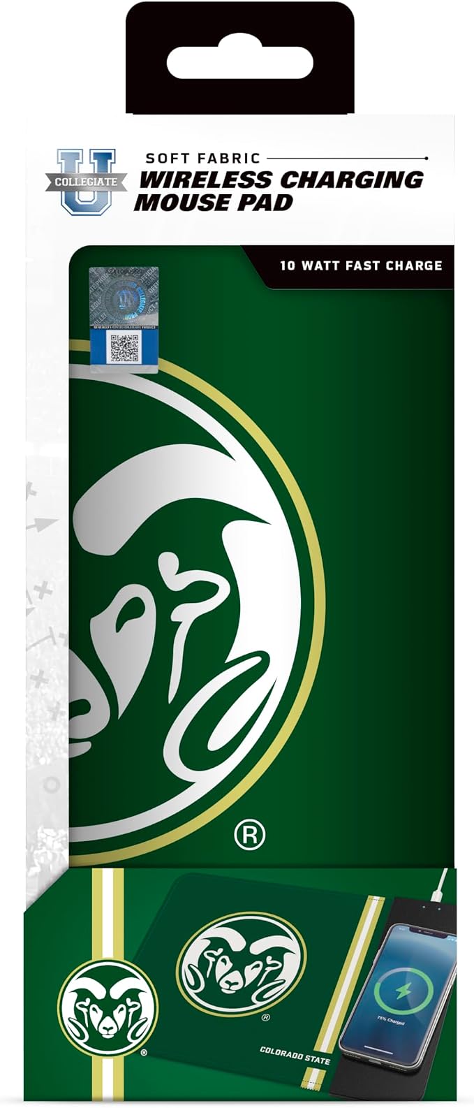 SOAR NCAA Unisex Cell Phone Wireless Charging Mouse Pad