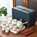 Chinese Tea Set, Kung fu TeaSet, Chinese Gongfu Tea Set With 6 Tea Cups, Side handle tea pot (CebaG 6cups)
