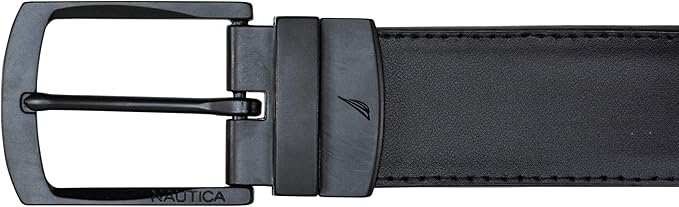 Nautica Men's Reversible Leather Belt | 2-in-1 | Classic | Everyday | Business | Work | Dress | Casual | Metal Buckle