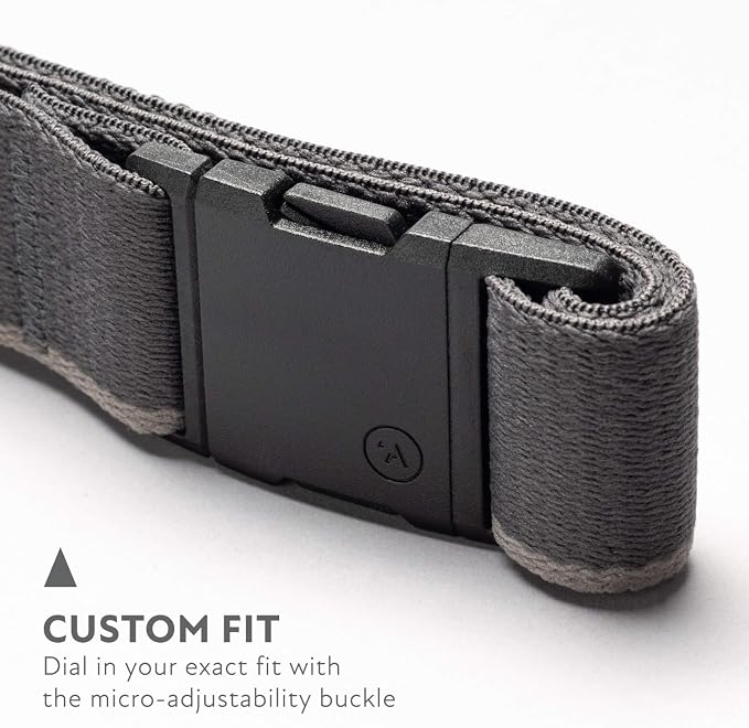 Arcade Belts A2 Slim Adventure Belt: Heavy Duty Stretch, Metal Free Buckle