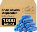 1000 Pieces(500 Pairs) Shoe Covers Disposable, Waterproof,Non-Slip for Various Occasions,fits up to US Men's 12 & Women's 13 Size,Durable Booties Boot Covers for Indoors & Outdoor.