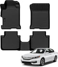 Auxko All Weather Floor Mats for Honda Accord Sedan 2013 2014 2015 2016 2017 TPE Liners All Season Accessories Guard Odorless Anti-Slip Floor Liners