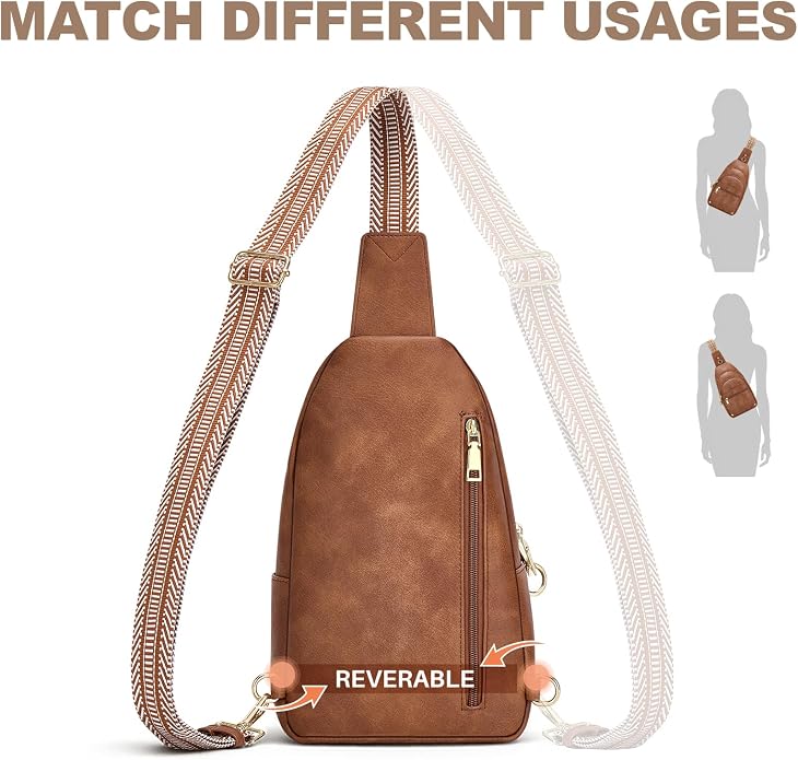 SYTRAH Anti Theft Crossbody Bags for Women, RFID Sling Bag Travel Purse, RFID Cross Body Purses Chest Bag for Travel