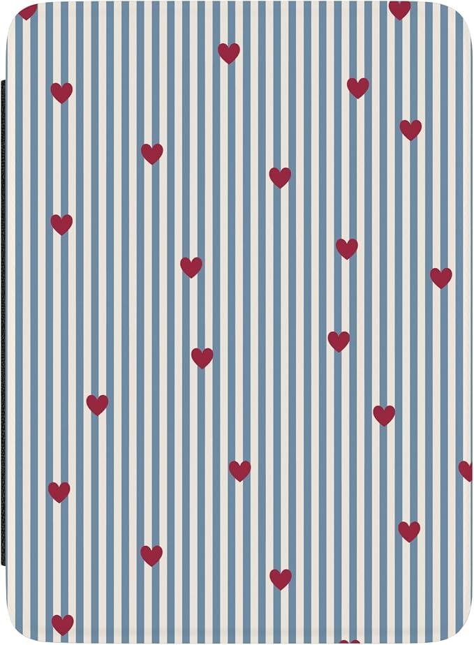 Casely Kindle Case | Love Lines | Blue Stripes | Compatible with 7” Kindle Colorsoft and 7” Kindle Paperwhite (12th Gen)