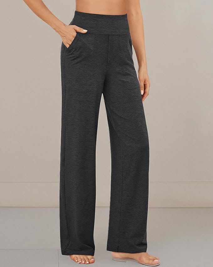 G4Free EverGoing Yoga Pants Women Wide Leg Pants with Pockets High Waist Stretch Dress Casual Sweatpants Petite/Regular/Tall