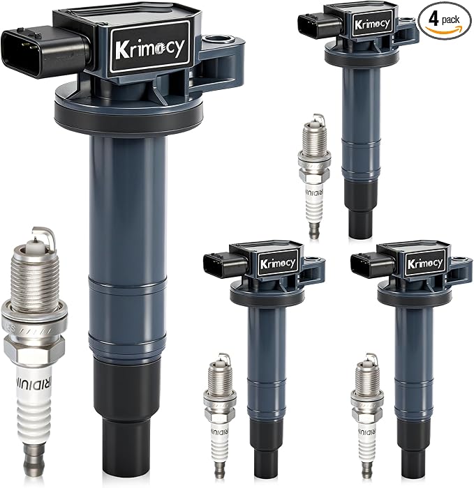 UF316 Ignition Coil Packs and Iridium Spark Plugs Compatible with Toyota Echo, Prius, Prius C, Yaris, Scion xA, xB, L4 1.5L