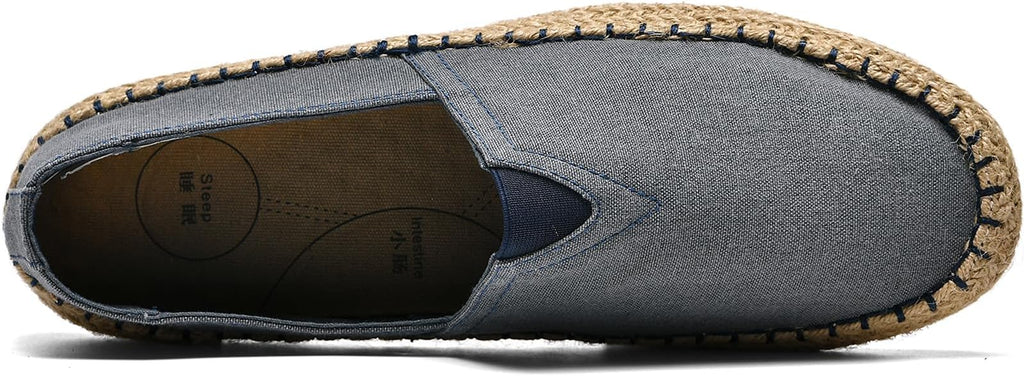 CASMAG Men's Fashion Casual Canvas Espadrille Slip-on Shoes Loafers
