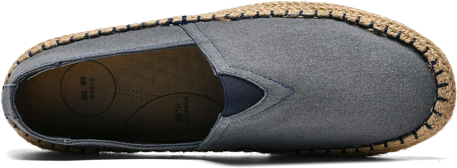 CASMAG Men's Fashion Casual Canvas Espadrille Slip-on Shoes Loafers