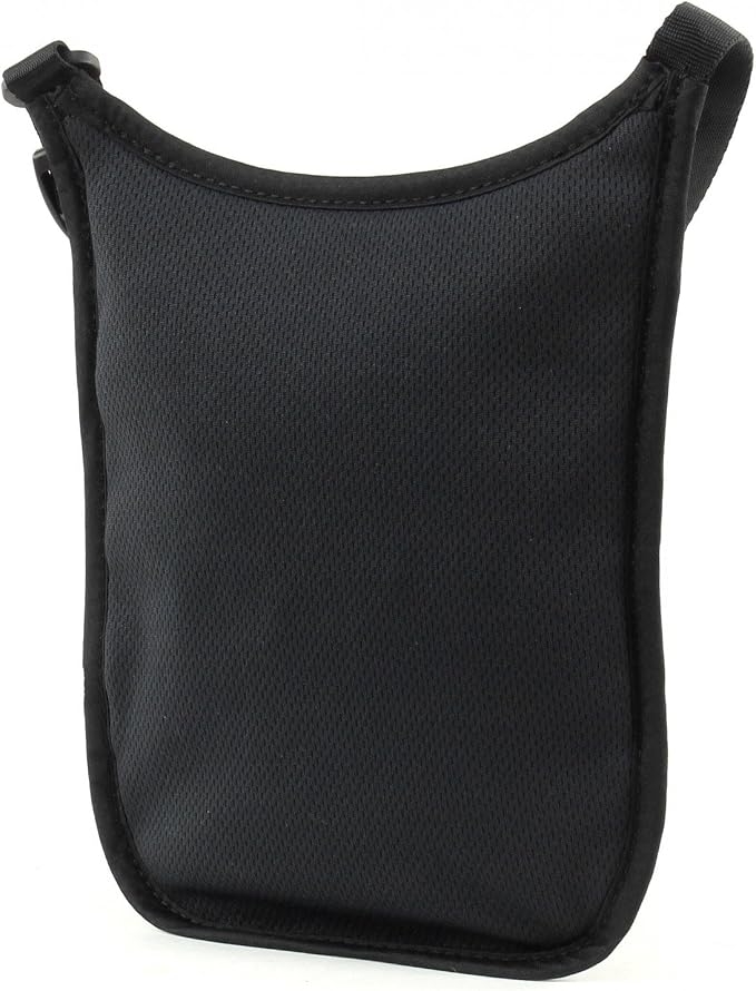 Pacsafe Coversafe V75 Anti-Theft RFID Blocking Passport Holder & Neck Pouch/Wallet - Fits up to Four Passports (or iPhone X) plus Credit Cards, for Women & Men (Black)