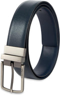 Calvin Klein Men’s Reversible Leather Belt - 2‑in‑1 Versatile Modern Style