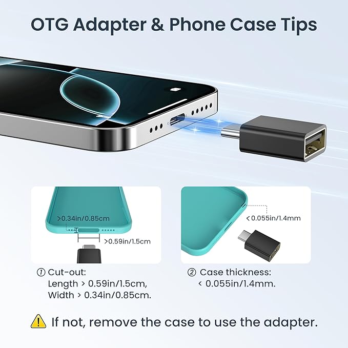 Elebase for iPhone 17 USB Charging Adapter Kit,Multi USBC Adaptor with 1Ft 100W Charger Cable Set,Type C to Micro USB 3.0 OTG iOS Travel Converter for iPhone 16 15 Max Pro,Samsung Galaxy S24 S23 Plus