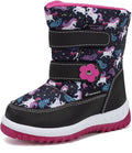 CIOR Winter Snow Boots for Boy and Girl Outdoor Waterproof with Fur Lined(Toddler/Little Kids)