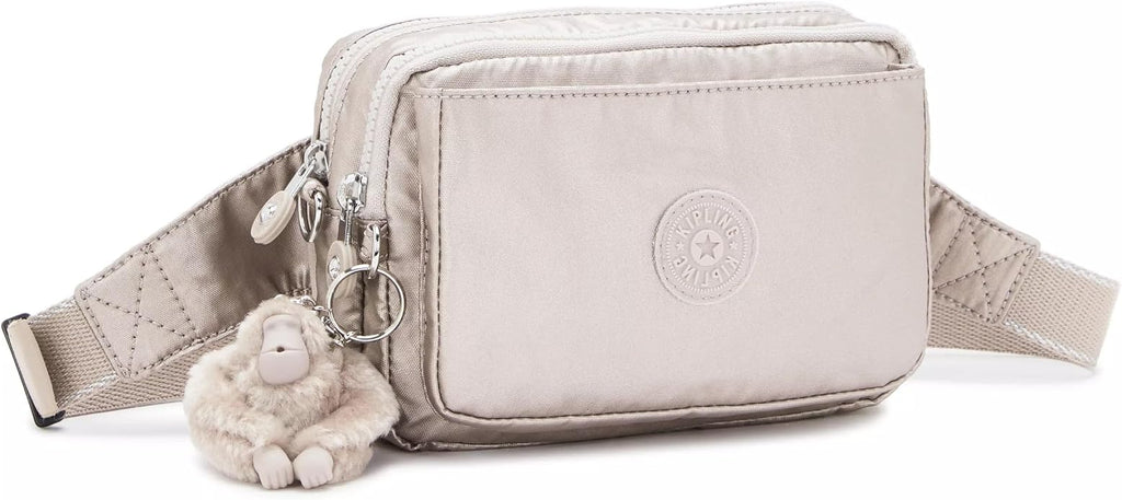 Kipling Women’s Abanu Multi Crossbody Bag, Lightweight, Adjustable Nylon Waist Pack with Multi-Compartment Zip Pockets