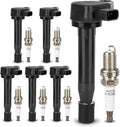 UF242 Ignition Coil & 4503 Double Iridium Spark Plug For Honda 1999-2010 Odyssey,2000-2003 Accord/Acura 1999-2008 TL, 2005-2008 RL,2001-2003 CL 3.2L 3.5L V6 Replaces# 30520-P8E-A01