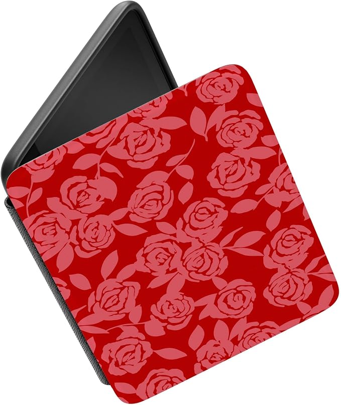 Casely Kindle Case | Final Rose | Red & Pink Floral | Compatible with 7” Kindle Colorsoft and 7” Kindle Paperwhite (12th Gen)