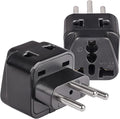 OREI Type J Adapter – Switzerland Travel Plug Adapter – US to Switzerland Plug Adapter – CE Certified & RoHS Compliant Type J Converter