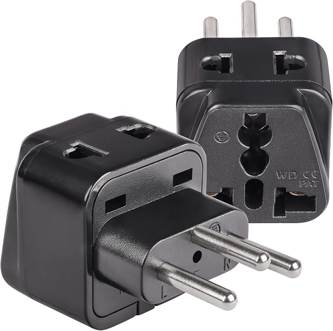 OREI Type J Adapter – Switzerland Travel Plug Adapter – US to Switzerland Plug Adapter – CE Certified & RoHS Compliant Type J Converter
