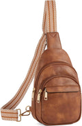 BOSTANTEN Sling Bag for Women Leather Crossbody Bags Fanny Pack Chest Bag for Travel
