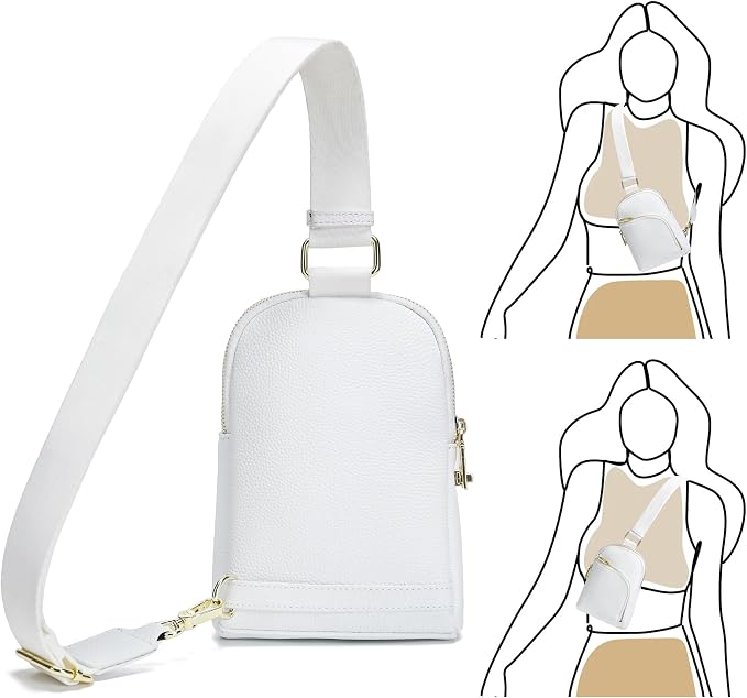 INICAT RFID Blocking Sling Bag, Anti Theft Crossbody Bag for Women Compact Travel Purses Leather