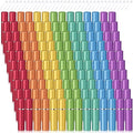 Motiskyy 140 Pcs 5 ml Perfume Travel Refillable Atomizers Bulk Mini Cologne Atomizer Sprayer with Perfume Refill Pump Dispenser Pump Transfer Tool(Rainbow Color)