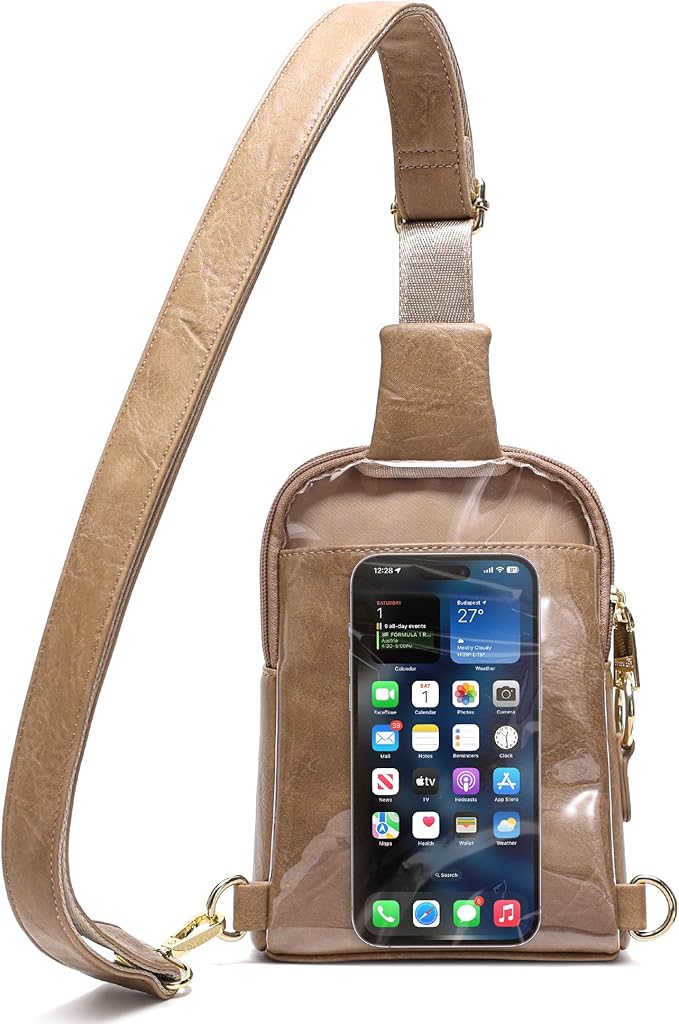 INICAT Sling Bag for Women Touchscreen Small Crossbody Cell Phone Purse Fanny Pack