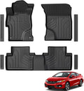 Floor Mats for 2012-2015 Honda Civic Sedan & Sedan Si (Not for Coupe), TPE All Weather Durable Floor Liners Door Sill Guards for Honda Civic
