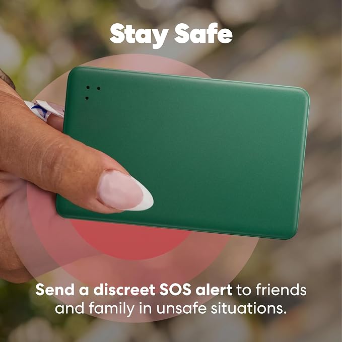 Tile by Life360 Slim - Wallet Finder, Bluetooth Tracker and Item Locator for Luggage Tags, Passports and More. Both iOS and Android Compatible. Phone Finder. 1-Pack (Green Surf)