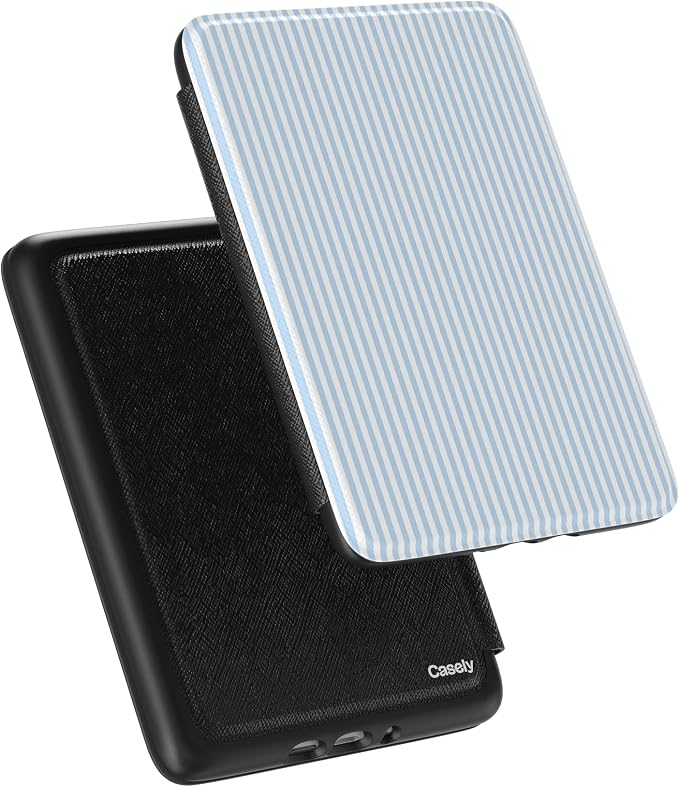 Casely Kindle Case | Marina Lines | Tiny Pinstripe | Compatible with 7” Kindle Colorsoft and 7” Kindle Paperwhite (12th Gen)