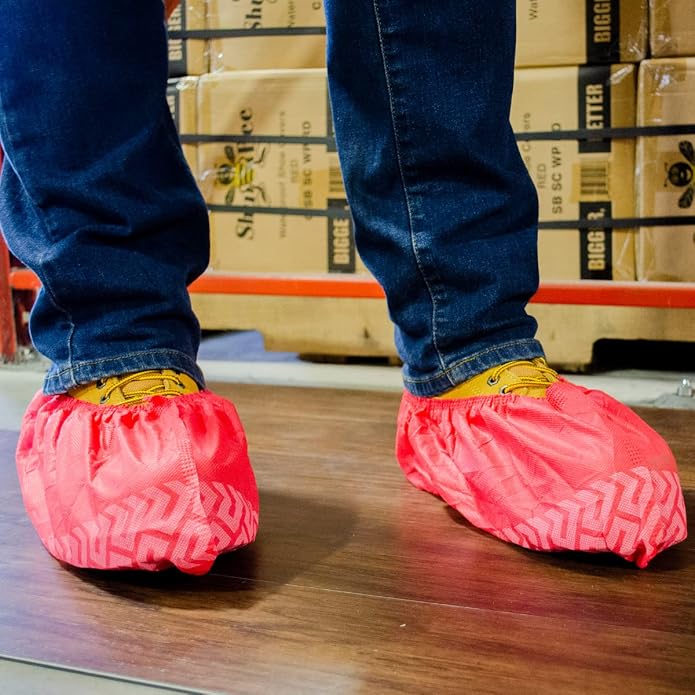 ShuBee Original Disposable, Extra-Large Boot and Shoe Covers, Thicker & Stronger, Durable Protection for Floors - 50 Pairs