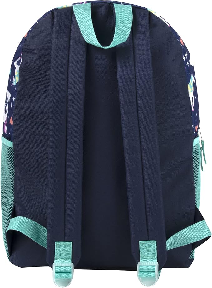 Trail maker 17” Kids Character School Backpacks Plush for Girls with Side Pockets, Padded Straps
