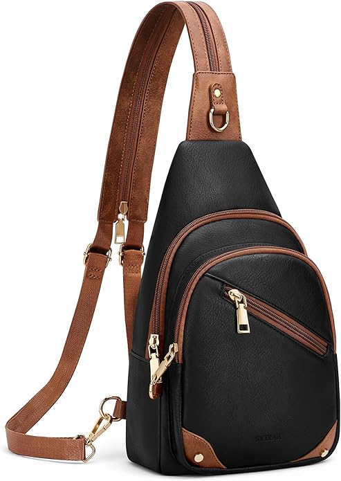 SYTRAH Anti Theft Sling Bag for Women, RFID Crossbody Purses Convertible Sling Backpack, Cross Body Purse Chest Bag