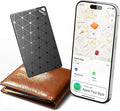 Wallet Tracker Card, [Apple MFi Certified] Ultra-Thin Item Finder Works with Apple Find My (iOS Only), Over 5-Year Battery Life, Slim Bluetooth Tracking Tag for Wallet, Luggage, Passport & Bags-Black