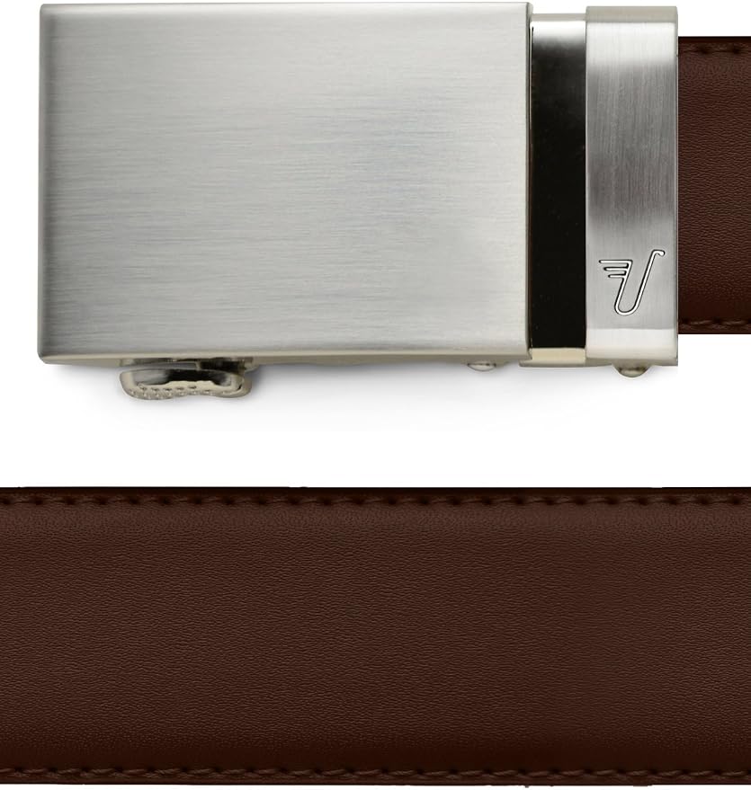 Mission Belt Men's Leather Ratchet Belt, 40mm Metal Collection