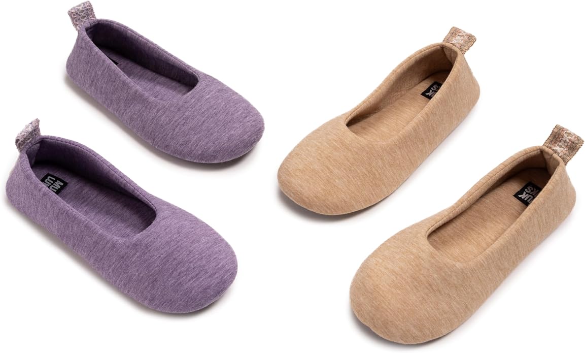 MUK LUKS 2-Pack Travel Ballerina Set Women's Slipper