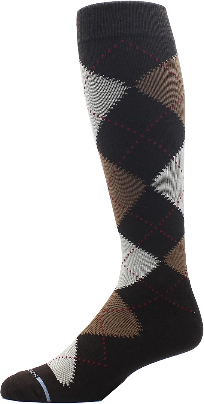 Dr. Motion 4 Pairs Men's Athletic Traveler Graduated Compression Knee High Socks