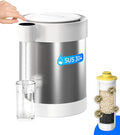 Waterdrop ED21W Rechargeable Non-Gravity Water Filter System, 5-Stage Stainless Steel Countertop Filtration, Reduce 70+ Contaminants, Lead, Chlorine and Cadmium, 22-Cup