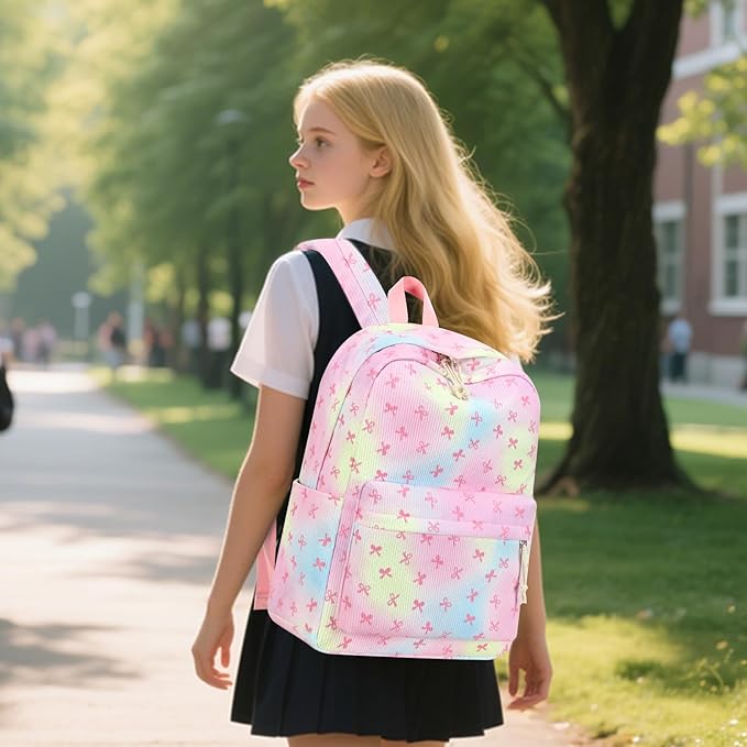 LEDAOU Backpack for Girls School Bag Kids Bookbag Teen Backpack Set Daypack with Lunch Bag and Pencil Case | Kids, Bookbag, Daypack, with Lunch Bag, and Pencil Case