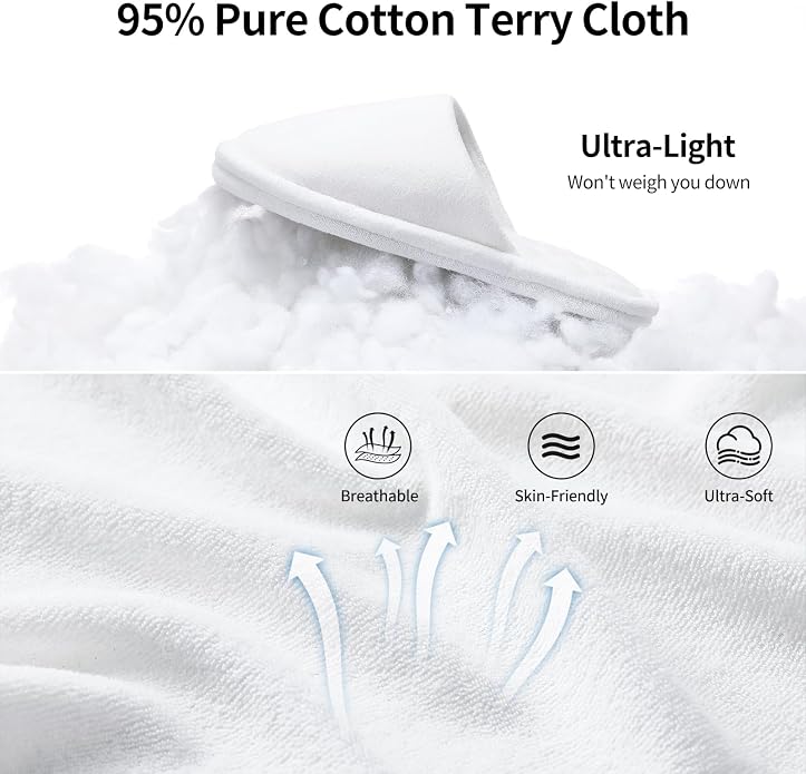 3 Pairs Closed-Toe Cotton Terry House Slippers, Comfortable Washable Indoor Slippers for Women, Portable Foldable for Guest, Travel, Hotel and Spa