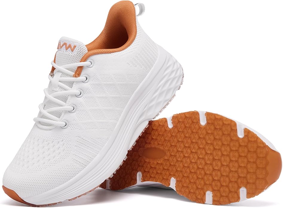 AVW Womens Non Slip Work Shoes Water Resistant Walking Sneakers Food Service Chef Kitchen Shoes