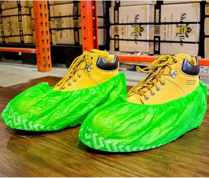 ShuBee Original Disposable, Extra-Large Boot and Shoe Covers, Thicker & Stronger, Durable Protection for Floors - 50 Pairs
