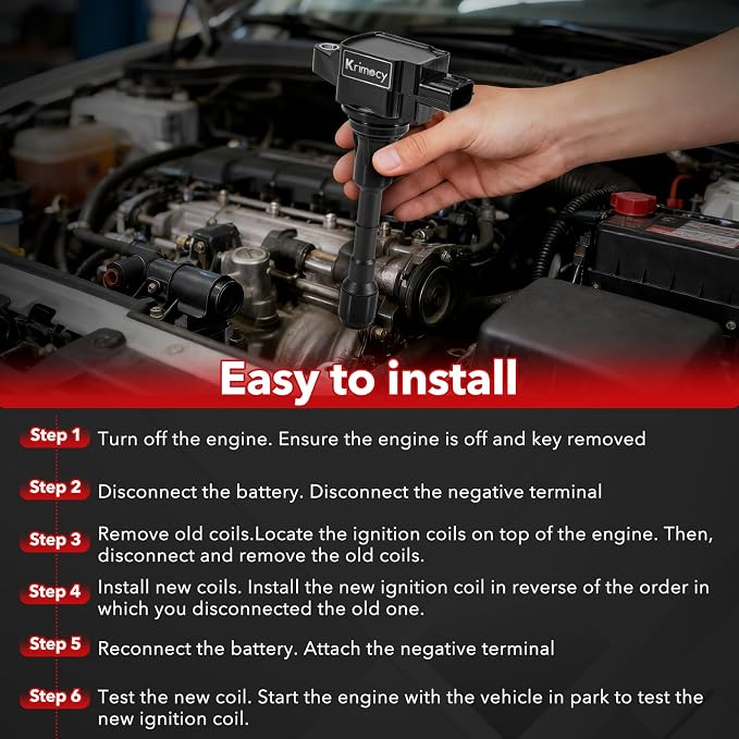 UF550 Ignition Coil Packs and Iridium Spark Plugs Fit for Nissan Murano Maxima Altima Pathfinder Quest 350Z/ Infiniti EX35 FX35 G25 G35 JX35 M35 M35h Q50 Q70 QX60 3.5L V6