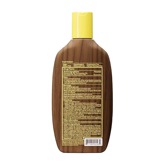Sun Bum Original SPF 30 Sunscreen Body Lotion - Broad Spectrum Moisturizing Sunscreen with Vitamin E - Hawaii 104 Act Compliant (Made without Octinoxate & Oxybenzone) - 8 oz