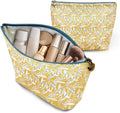 Jacaranda Living Medium Cosmetic Bag – Waterproof PVC-Lined Cosmetic & Toiletry Organizer, Zipper Pouch for Skincare, Makeup & Accessories, Leaf Dance
