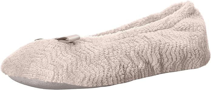 Isotoner Women's Chevron Non-Slip Ballerina Slipper