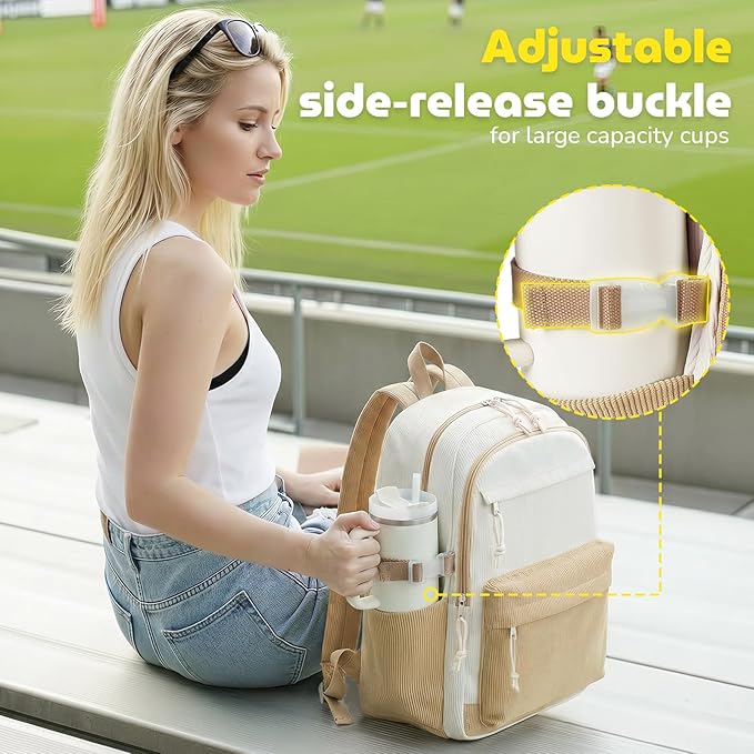 Bluboon School Backpack for Teen Girls Bookbags Elementary High School Corduroy Laptop Bags Women Travel Daypacks